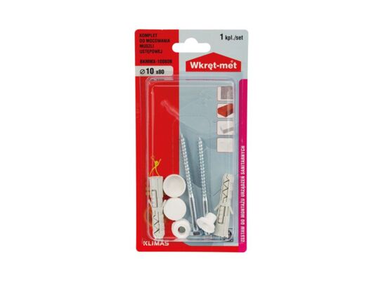 Komplet do mocowania muszli ustępowej 10 x 50 Wkręt-met