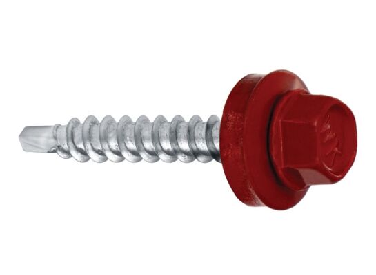 Wkręt samowiercący farmerski 4,8 x 25 RAL 3011 Wkręt-met