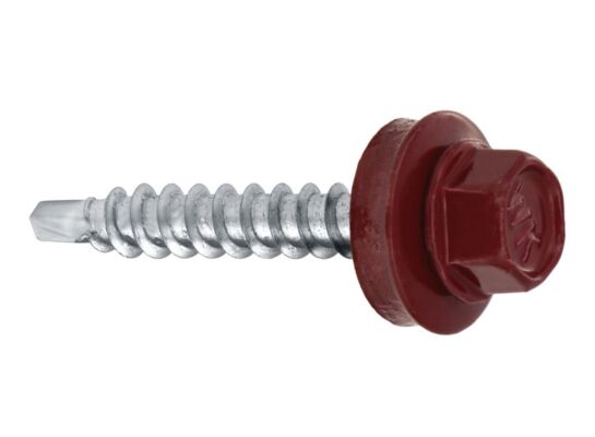 Wkręt samowiercący farmerski 4,8 x 35 RAL 3005 Wkręt-met