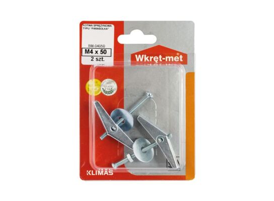 Kotwa sprężynowa typu "parasolka" M4 x 50 Wkręt-met