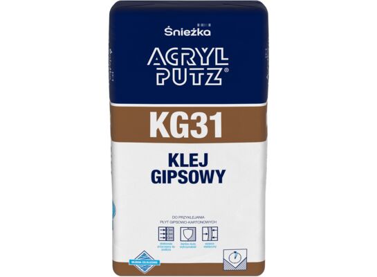 Klej Gipsowy KG31 20 kg Acryl Putz Śnieżka