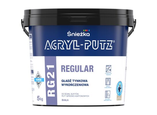Dolomitowa Gładź Tynkowa Wykończeniowa RG21 REGULAR 5 kg Acryl Putz