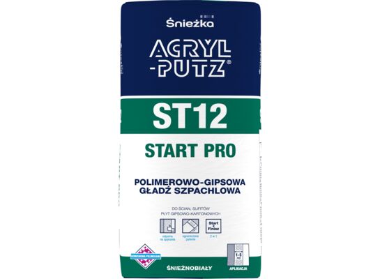 Polimerowo - Gipsowa Gładź Szpachlowa ST12 Start Pro 5 kg Acryl Putz