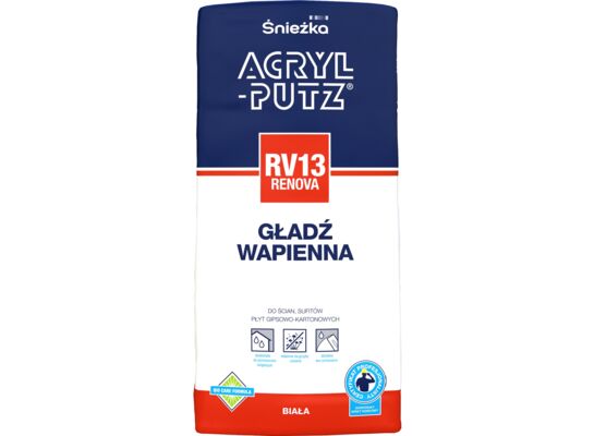 Gładź Wapienna RV35 RENOVA 20 kg Acryl Putz