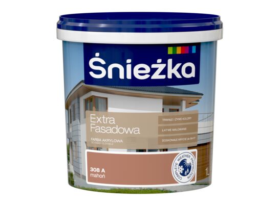 Farba Extra Fasadowa mahoń A 1 l Śnieżka