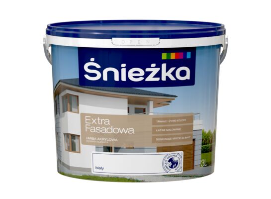 Farba Extra Fasadowa biały 3 l Śnieżka