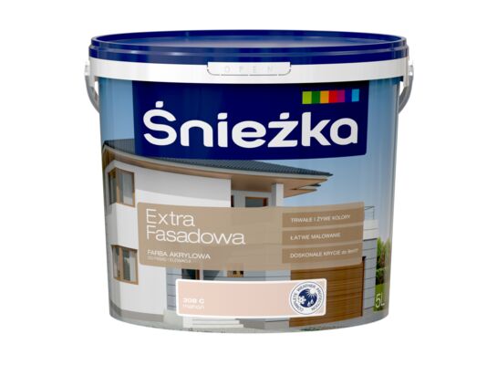 Farba Extra Fasadowa mahoń C 5 l Śnieżka