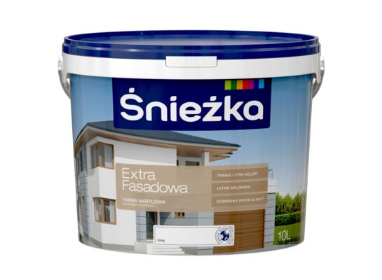 Farba Extra Fasadowa biały 10 l Śnieżka