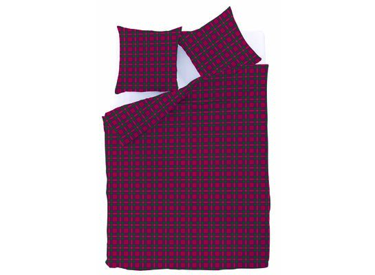 Pościel Winter Time czerwona krata