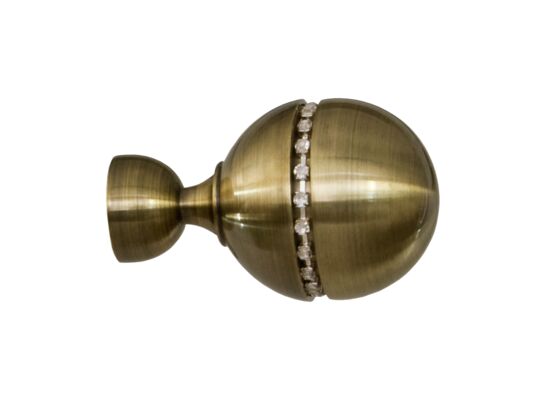 Zakończenie mosiądz antyczny diamond CORSO 19 mm Bojanek