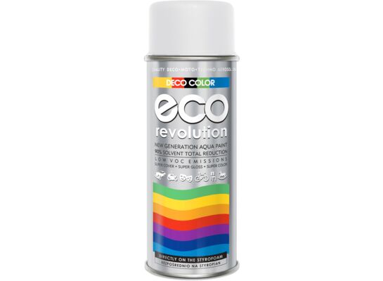 Lakier Eco Revolution Ral 9010 biały mat 0,4 l DECO COLOR