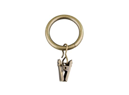 Kółka z żabką mosiądz antyczny 16/19 mm 10 sztuk Bojanek