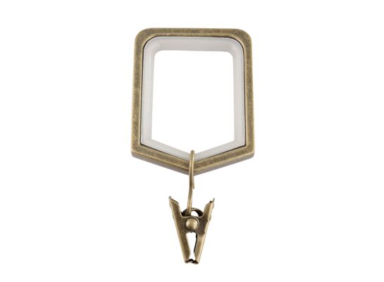 Kwadrat z żabką Brooklyn mosiądz antyczny 10 sztuk Bojanek