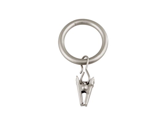 Kółka z żabką satyna nikiel 16/19 mm 10 sztuk Bojanek