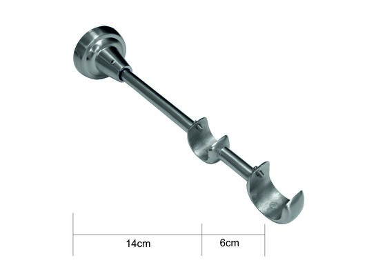 Wspornik podwójny 25/19 mm Barok nikiel