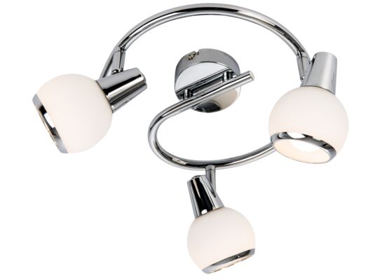 Lampa spirala Loris 3 x E14, 4 W chrom LED