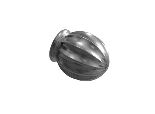 Zakończenie Milos 25 mm do karnisza Barok nikiel