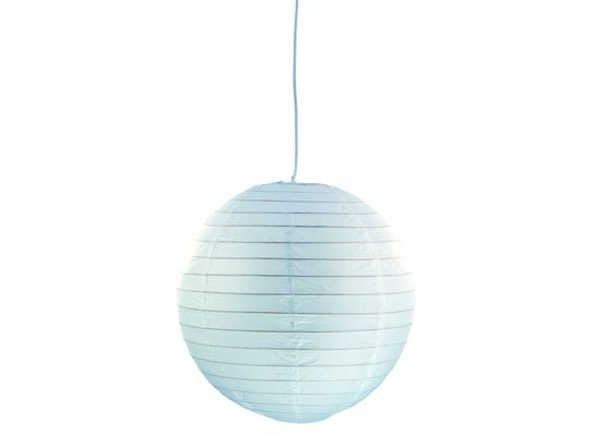 Zwis Kula papierowa 1 płomienny biały