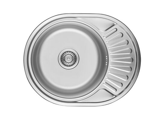 Zlewozmywak Normal wpuszczany 1-komorowy z ociekaczem 45 x 57 cm stalowy Kuchinox