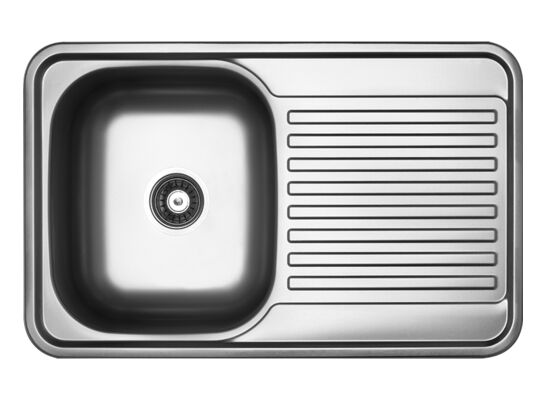 Zlewozmywak  Faro wpuszczany 1-komorowy  48 x 78 cm stalowy Kuchinox