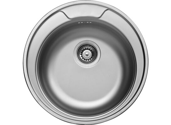 Zlewozmywak Orion wpuszczany 1-komorowy 51 x 51 cm stalowy Kuchinox