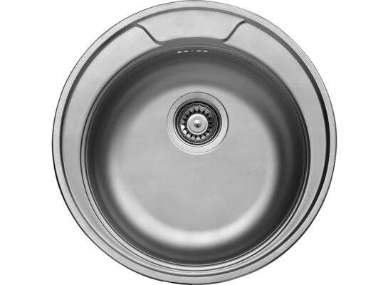 Zlewozmywak Orion wpuszczany 1-komorowy 51 x 51 cm stalowy Kuchinox