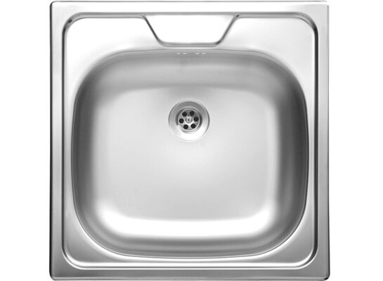 Zlewozmywak Standard wpuszczany 1-komorowy 48 x 48 cm stalowy Kuchinox