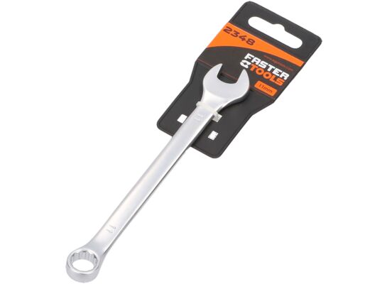 Klucz płasko-oczkowy satyna 11 mm FASTER TOOLS