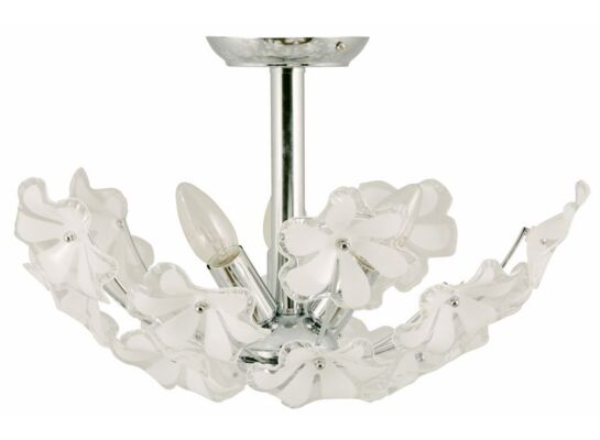 Plafon Flowers 3 x E14 40W chrom