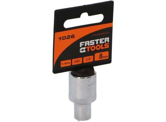 Nasadka sześciokątna 1/2” 8 mm FASTER TOOLS