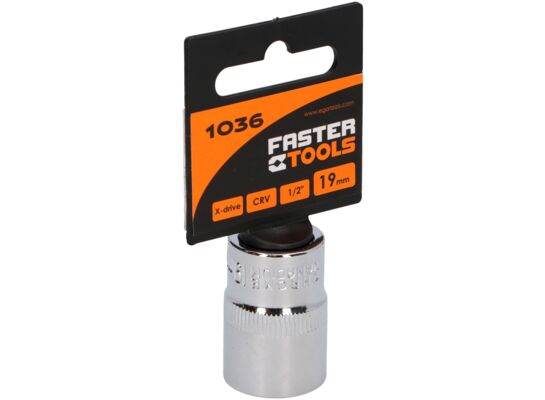 Nasadka sześciokątna 1/2” 19 mm FASTER TOOLS