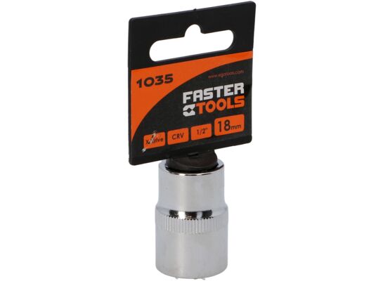 Nasadka sześciokątna 1/2” 18 mm FASTER TOOLS