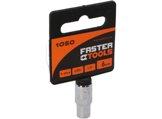 Nasadka sześciokątna 1/4” 6 mm FASTER TOOLS