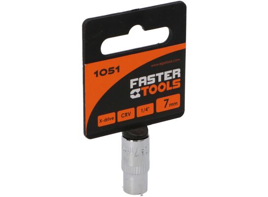 Nasadka sześciokątna 1/4” 7 mm FASTER TOOLS