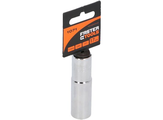 Nasadka długa sześciokątna 1/2” 17 mm FASTER TOOLS