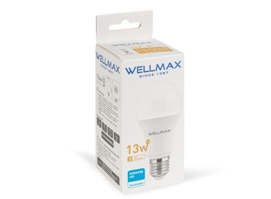 Żarówka ledowa Wellmax Samsung tradycyjna LED E-27 13W barwa ciepła
