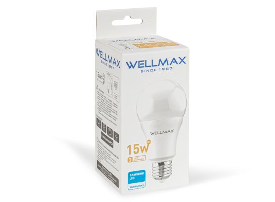 Żarówka ledowa Wellmax Samsung tradycyjna LED E-27 15W barwa ciepła