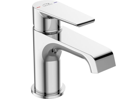 Bateria umywalkowa stojąca z korkiem LARGO, chrom