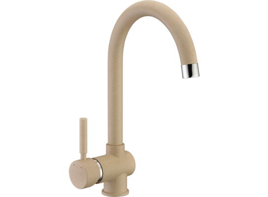 Bateria zlewozmywakowa granit beż z wylewką U, LETE beż