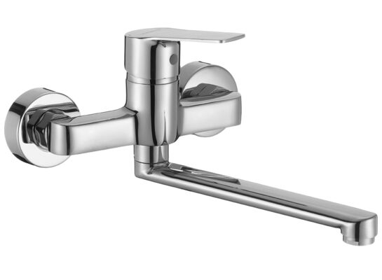 Bateria zlewozmywakowa ścienna, BORGO chrom