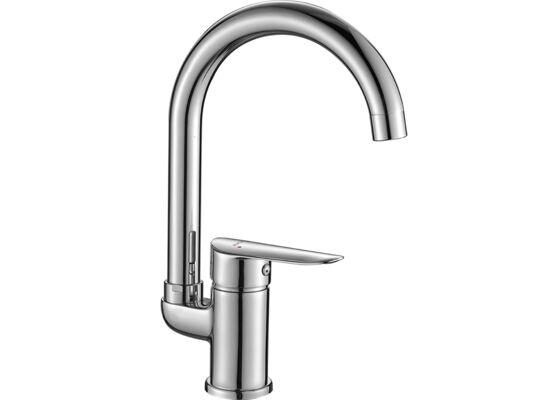 Bateria zlewozmywakowa stojąca z wylewką U, CENTO chrom