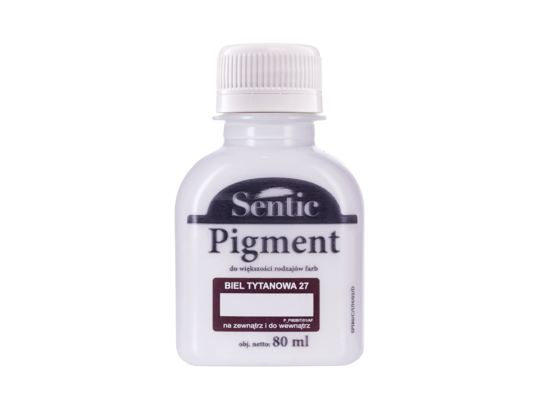 Pigment do farb 80 ml biel tytanowa D27 Sentic