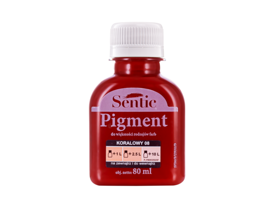 Pigment do farb 80 ml koralowy D08 Sentic