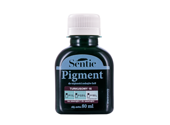 Pigment do farb 80 ml turkusowy D16 Sentic