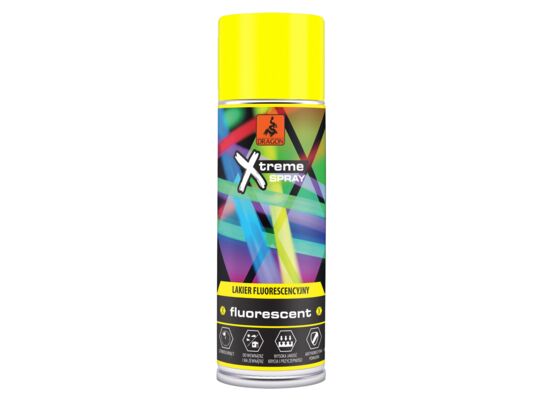 Lakier fluorescencyjny w aerozolu 400 ml żółty DRAGON