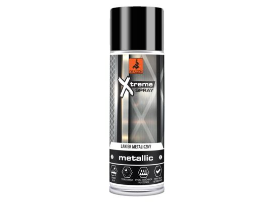 Lakier metaliczny w aerozolu 400 ml czarny DRAGON