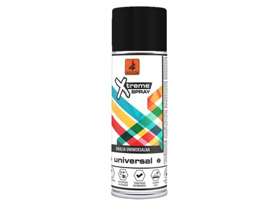 Emalia uniwersalna w aerozolu 400 ml czarny mat RAL 9011 DRAGON
