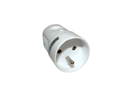 Gniazdo przenośne białe PCV 2P+Z 