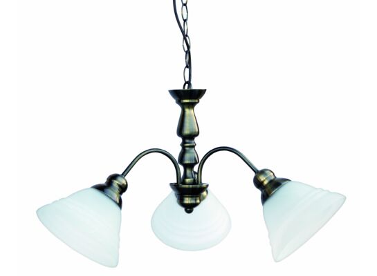 Zwis Andrella 3 x E27 60 W patyna