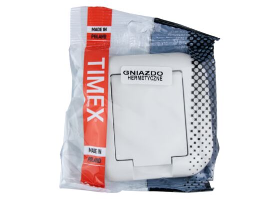 Gniazdo pojedyncze IP44 Topaz biały